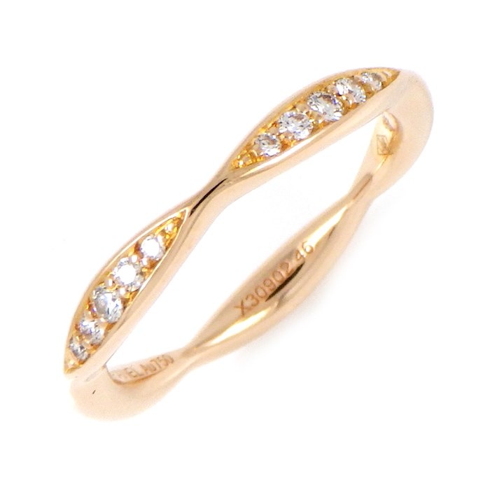 シャネル CHANEL】ピンキーリング カメリア ハーフエタニティ 10