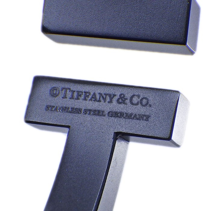 ティファニー Tiffany & Co. バングル Tスクエア 黒 ブラック