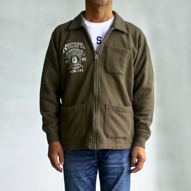 キャプテンサンタ》後染めスウェットジャンパー / JOYMARK DESIGN