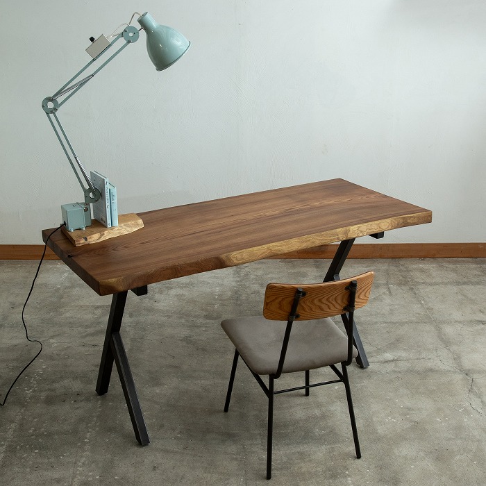 無垢天板 キハダ デスクテーブル | 家具,テーブル・デスク
