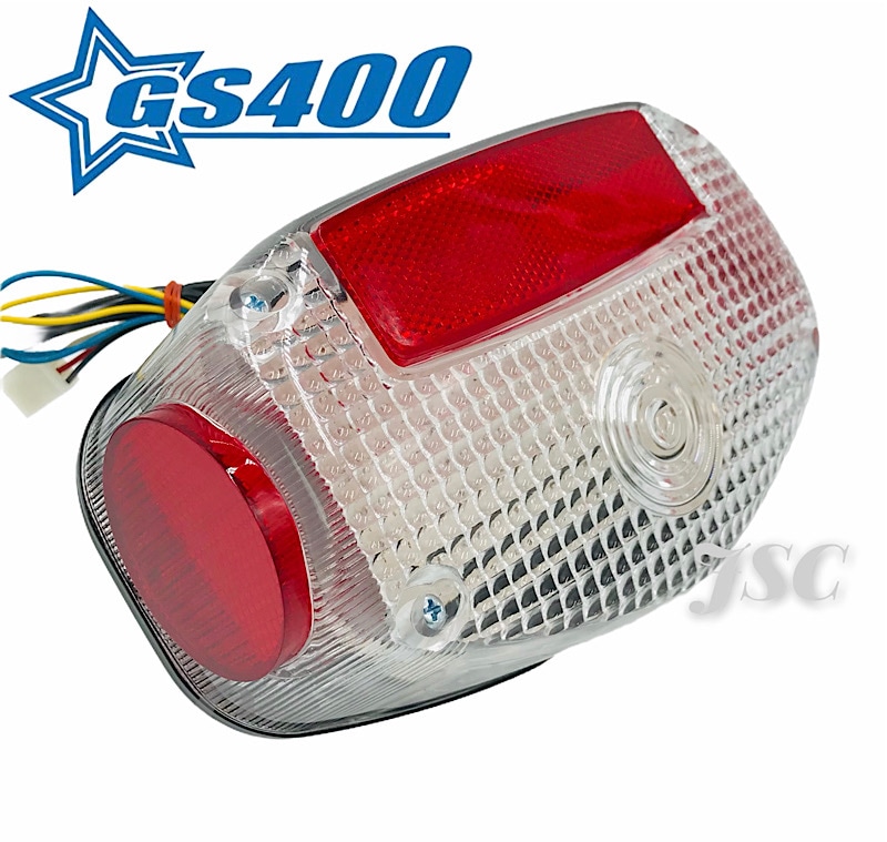 GS400 LED テールランプ 内蔵 ウィンカー クリア レンズ スズキ 旧車