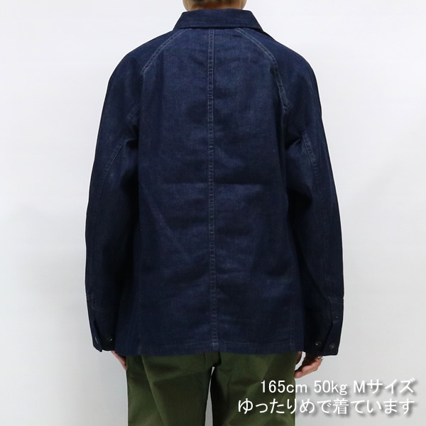 ブルーブルー/BLUE BLUE セルビッチライトデニムラグランスリーブ