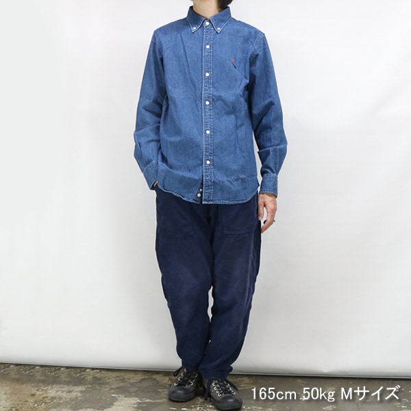 ボヘミアンズ/BOHEMIANS デニムボタンダウン長袖シャツ デニムシャツ