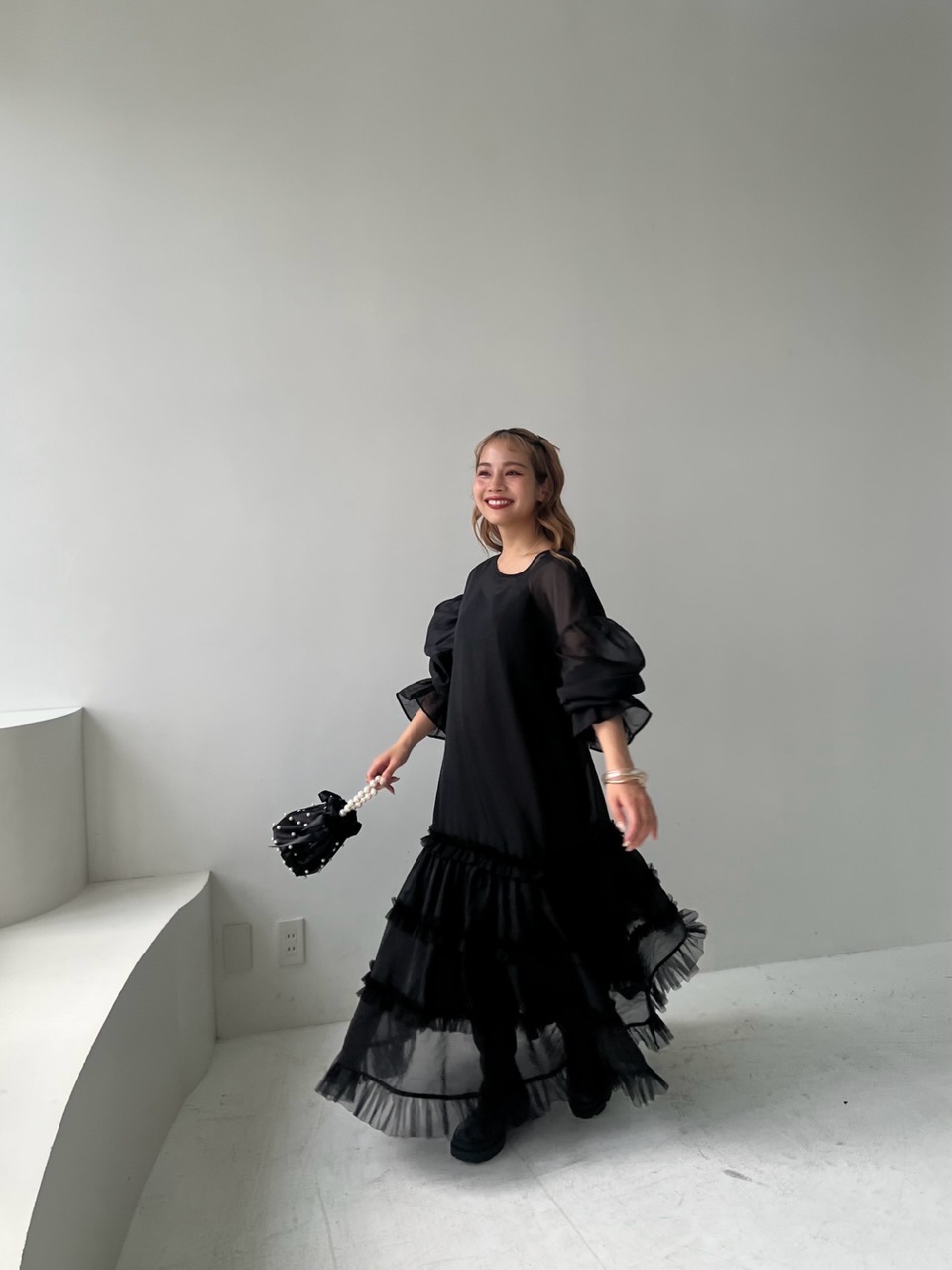 tulle layered op ブラック | ワンピース | JUMELLE