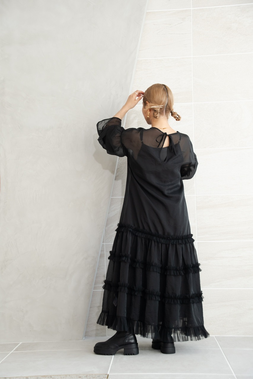 tulle layered op ブラック | ワンピース | JUMELLE