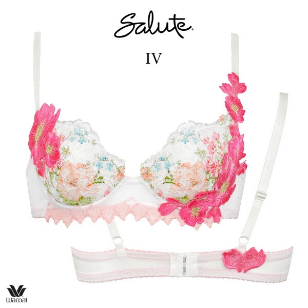 ワコール サルート 01G ブラジャー BTJ401 3/4カップワイヤー P-up