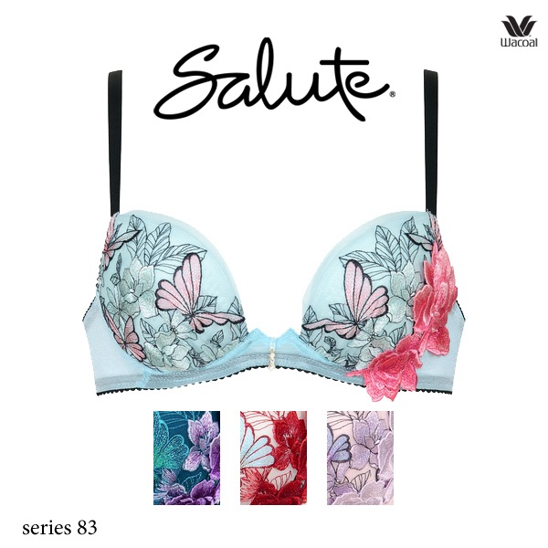 ワコール サルート 83G ブラジャー BTJ783 3/4カップワイヤー フロント