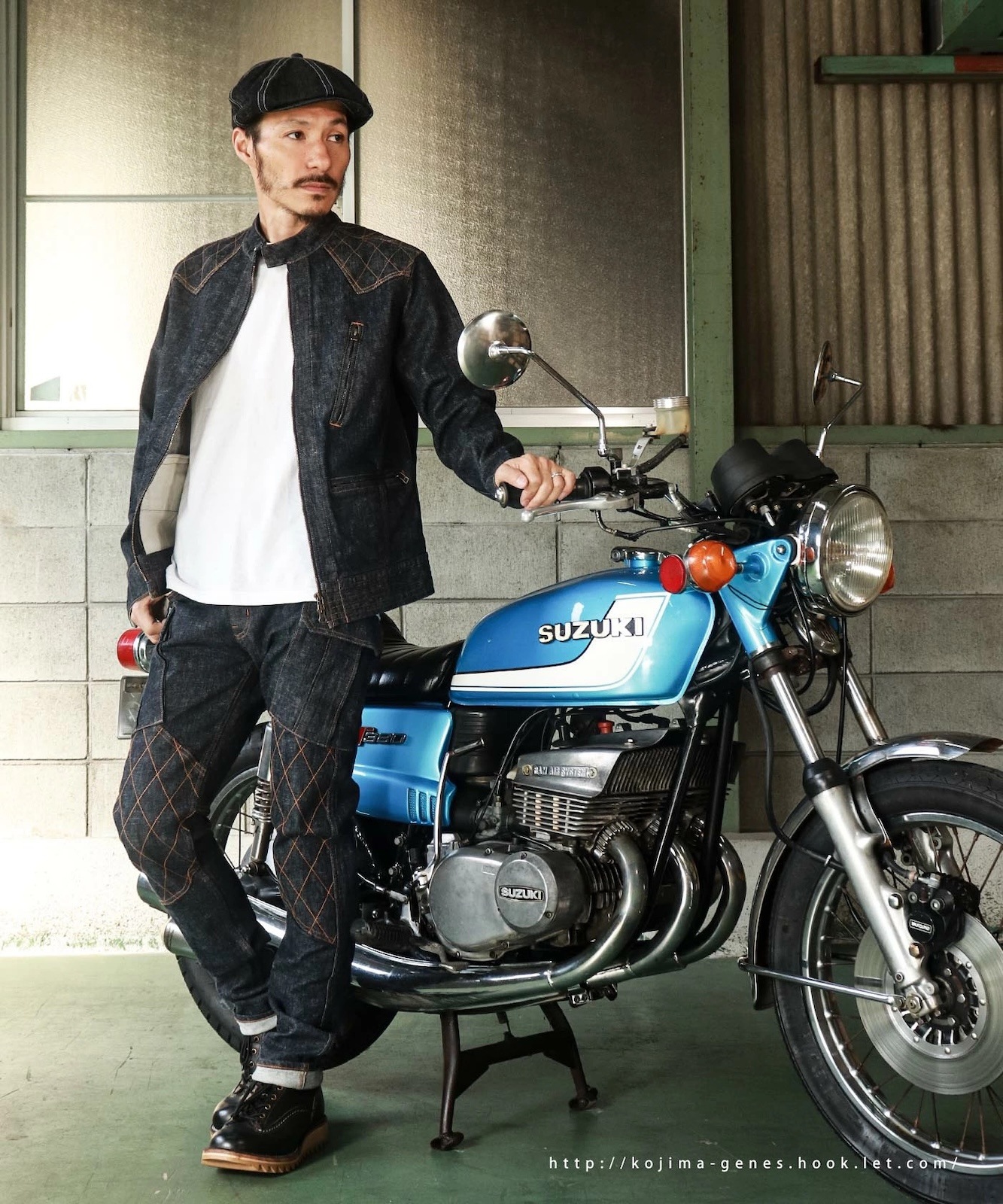 13oz Denim Stretch Single Riders Jacket / 13oz デニムストレッチ