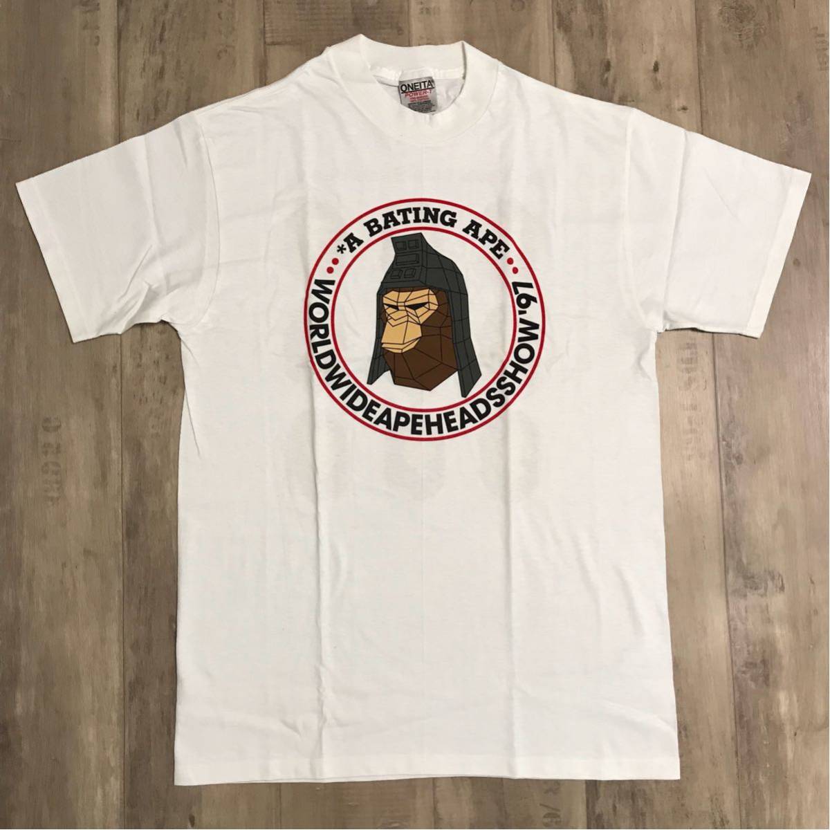 ☆未使用☆ 初期 ape heads show 97 Tシャツ M bape エイプ ベイプ ア