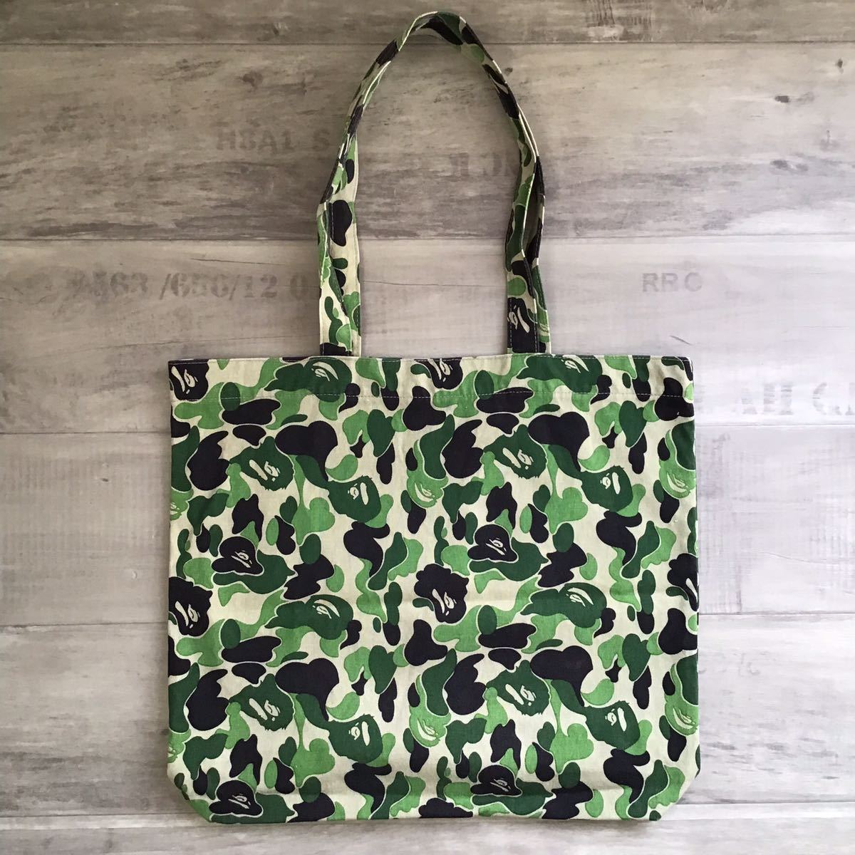 ☆初期☆ ABC camo green トート バッグ a bathing ape tote bag