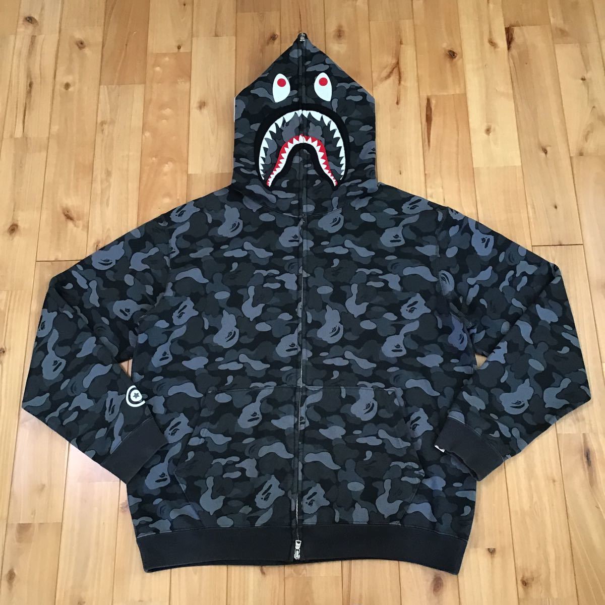 ☆青山限定☆ aoyama city camo シャーク パーカー Lサイズ shark full