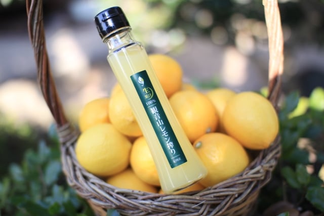 観音山レモン搾り 100ml 国産レモンストレート果汁100％ 和歌山県