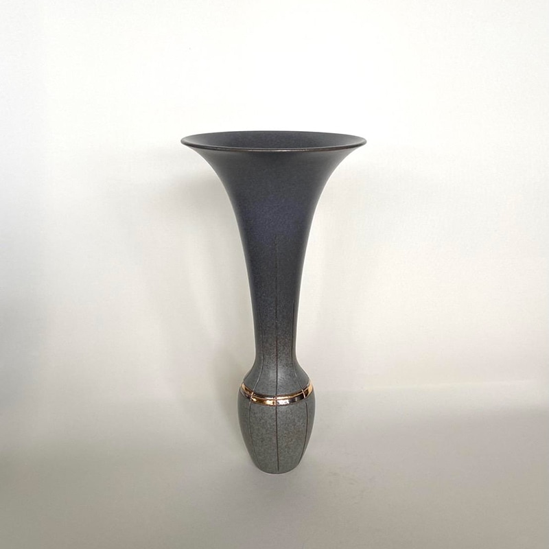 池坊ヒレ耳立華瓶 池坊ヒレ耳立華瓶