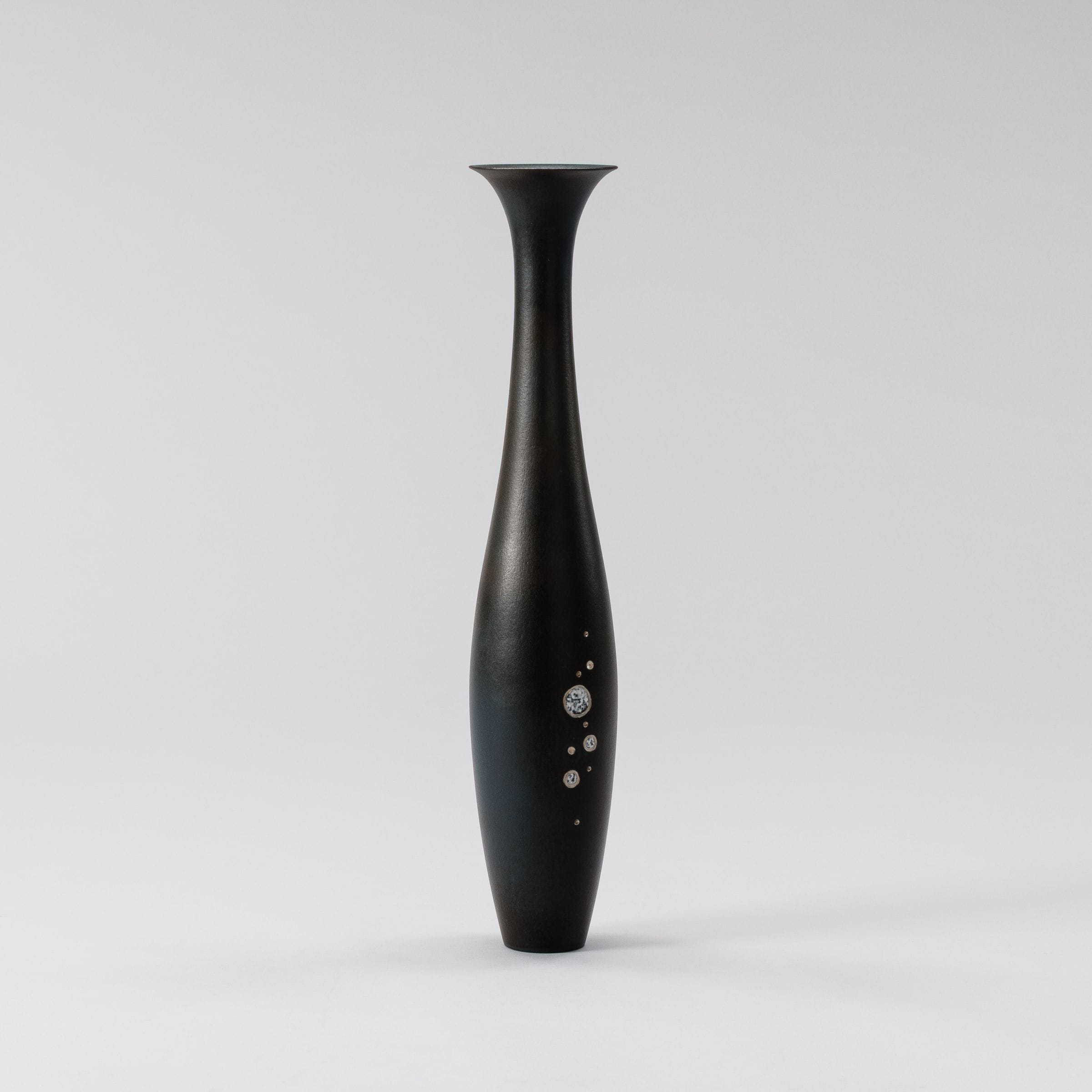 花器 清水焼1825 鉄黒 | 花器・花瓶,陶器,京焼/清水焼 | フラワー