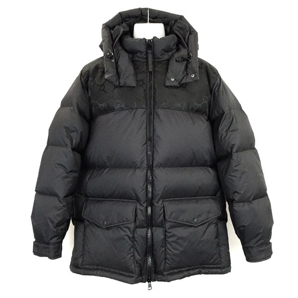 グッチ ダウンジャケット メンズ GUCCI 762558 Z8BNG 1000 ブラック