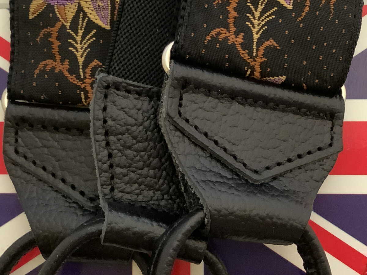 サスペンダー 英国製アルバートサーストン ウーヴェン6ボタン留