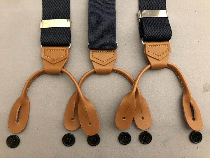 サスペンダー Y型 Yバックメンズ 紳士 英国流6ボタン止め クラシック