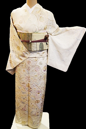 正絹単衣訪問着 レンタルフルセット「総柄汕頭刺繍 辻が花」 | すべて