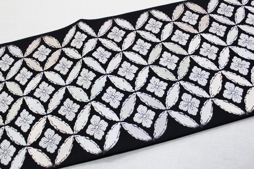 西陣織丸勇謹製 夏物袋帯「七宝華紋」 | 販売着物商品,夏帯,夏袋帯