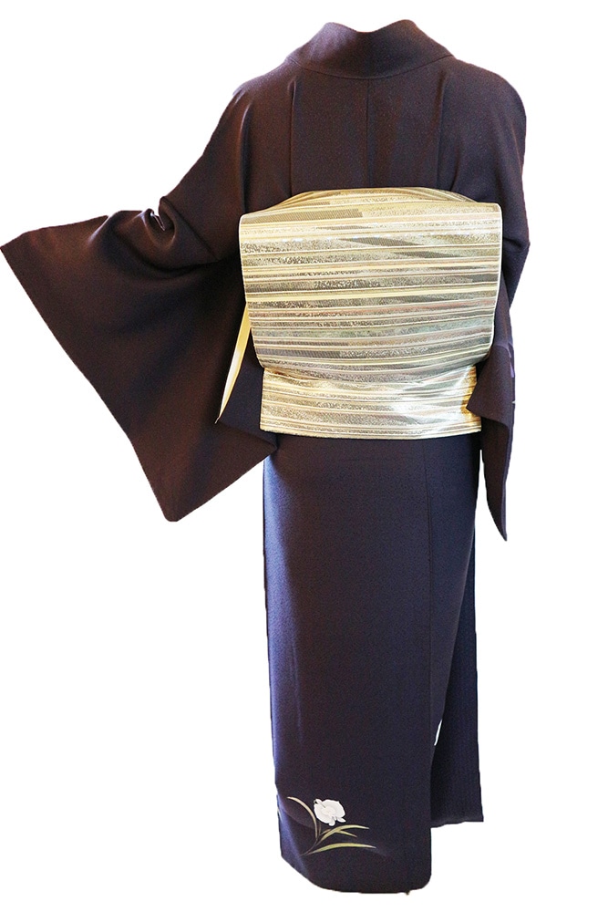 正絹訪問着レンタルフルセット「箔と友禅 胡蝶蘭」 | レンタル着物