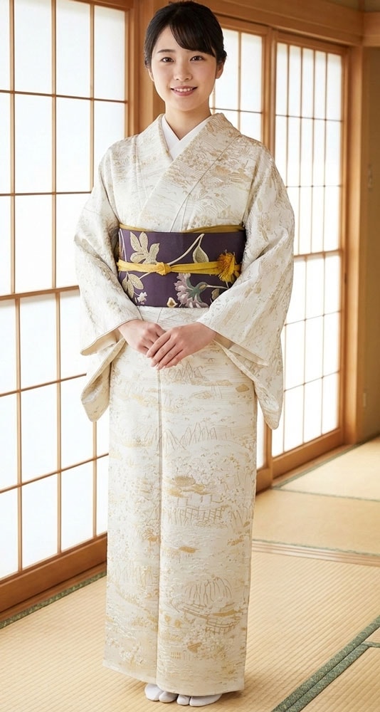 正絹訪問着 レンタルフルセット「総柄刺繍 茶屋辻」 | レンタル着物