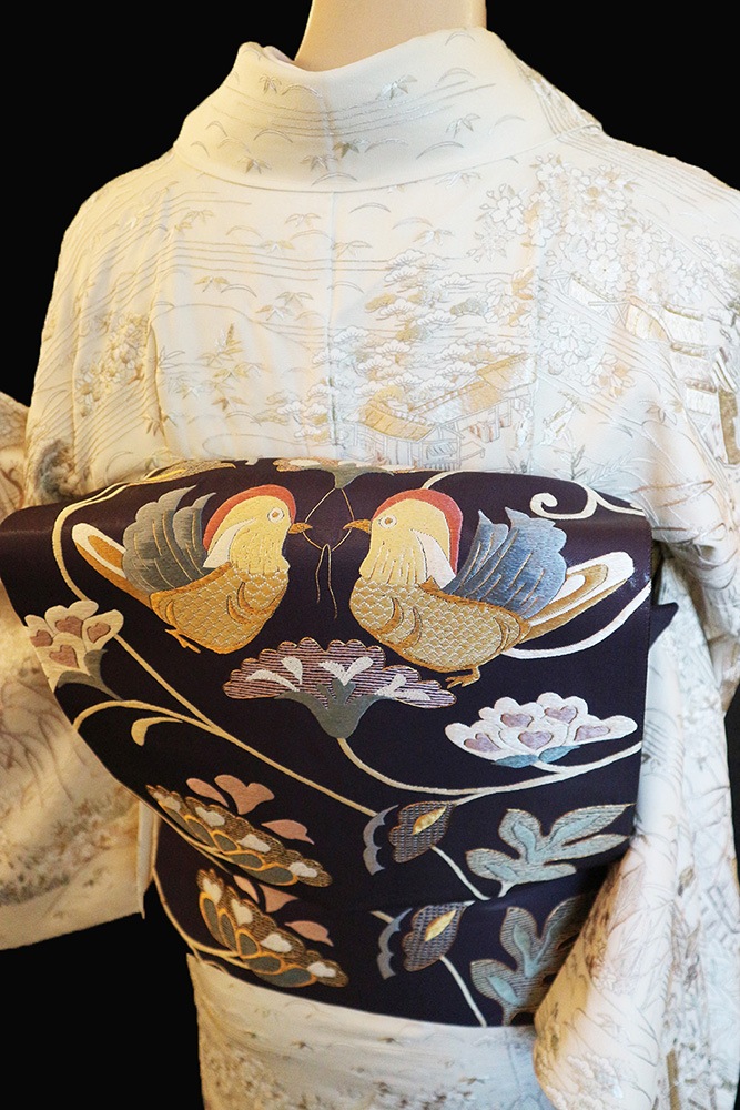 正絹訪問着 レンタルフルセット「総柄刺繍 茶屋辻」 | レンタル着物