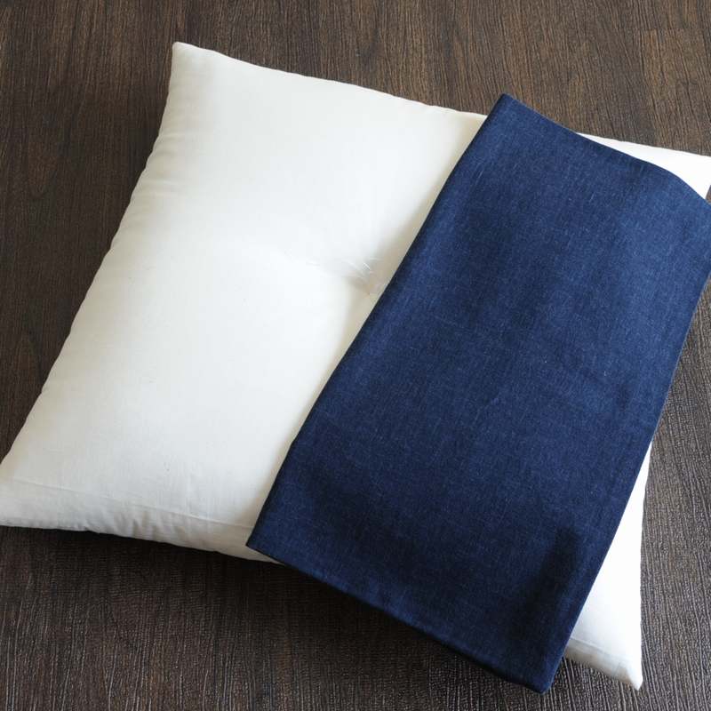 座布団カバー むら染古都もめん 藍色（あいいろ） 50×50㎝ | 座布団