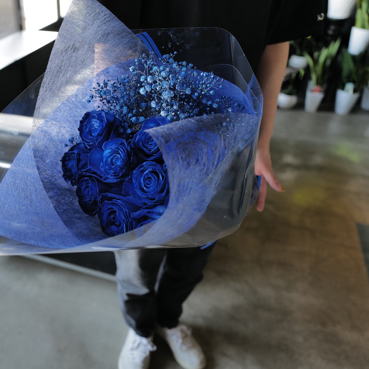 青いバラ 10本の花束 | バラ・生花,青いバラ,花束 | ROSESHOP 青いバラ