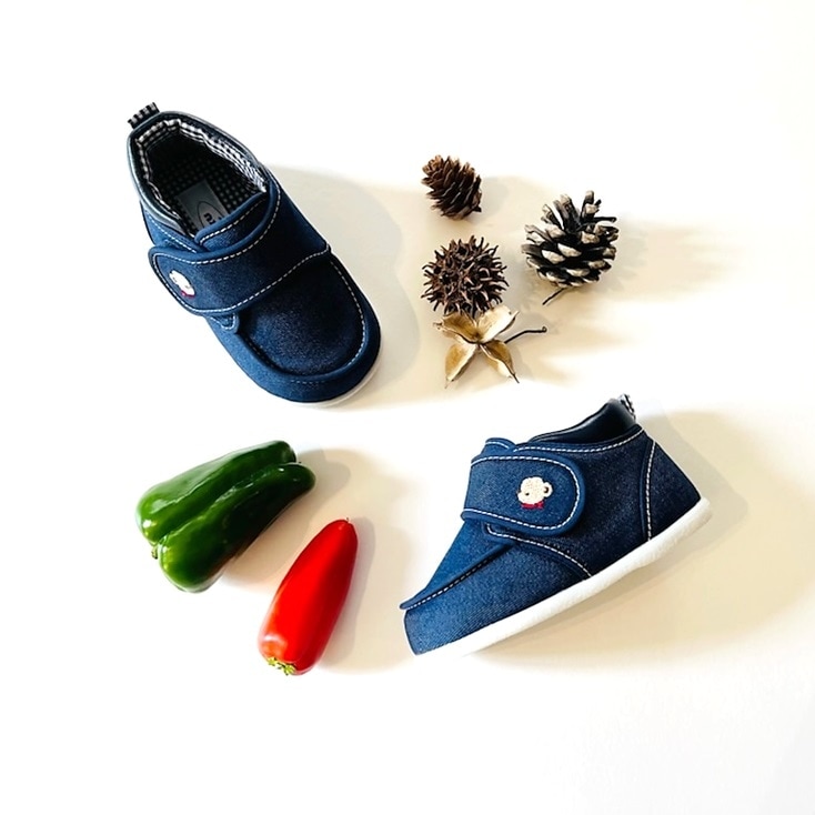 13．0cm ファミリアデニムシューズ：ネイビー | きる・はく | こ