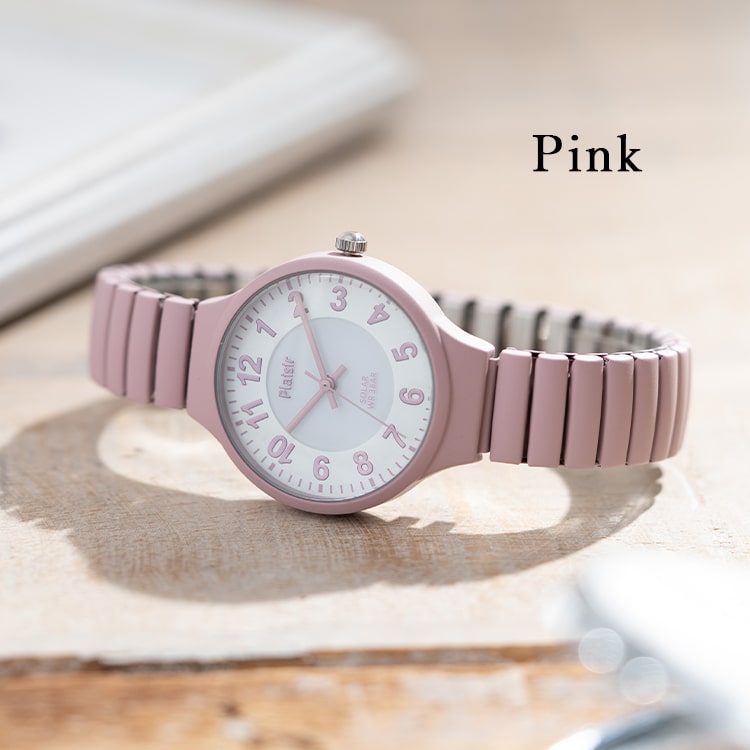 腕時計 レディース ソーラー ジャバラ ウォッチ 蓄光文字盤 3気圧防水