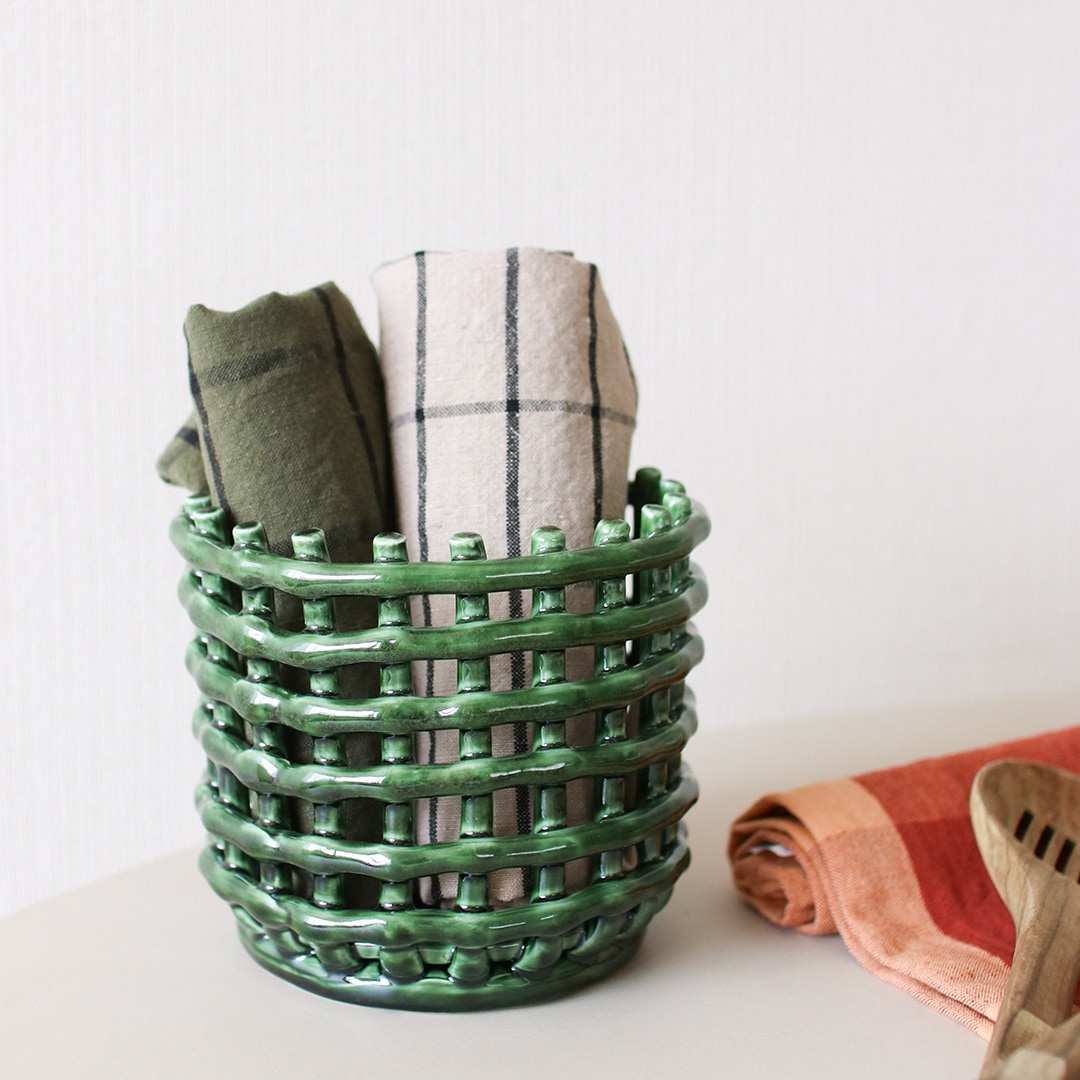 お取り寄せ】Ferm Living (ファームリビング) Ceramic Basket