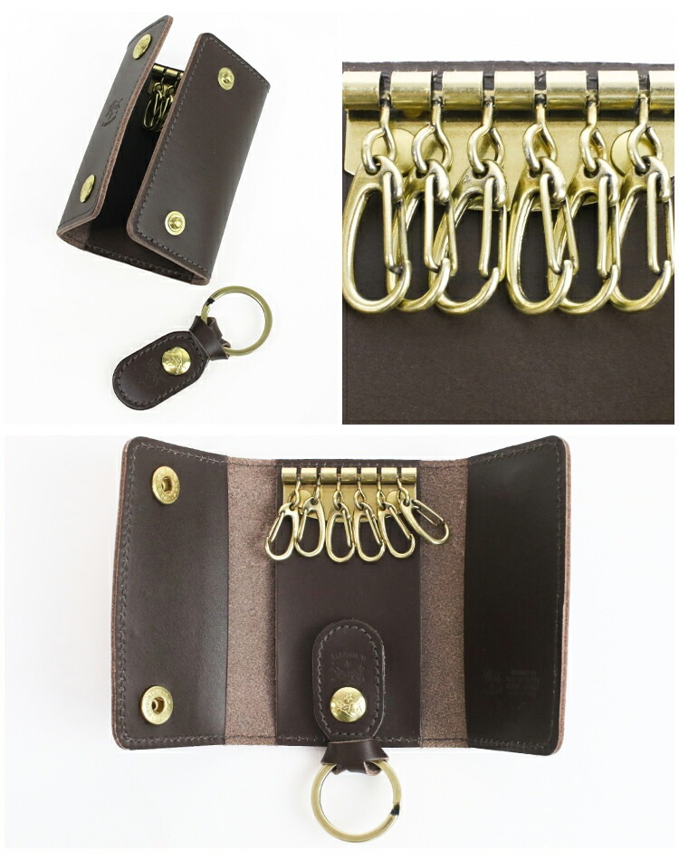 イルビゾンテ キーケース 6連 メンズ レディース ブランド レザー 本革