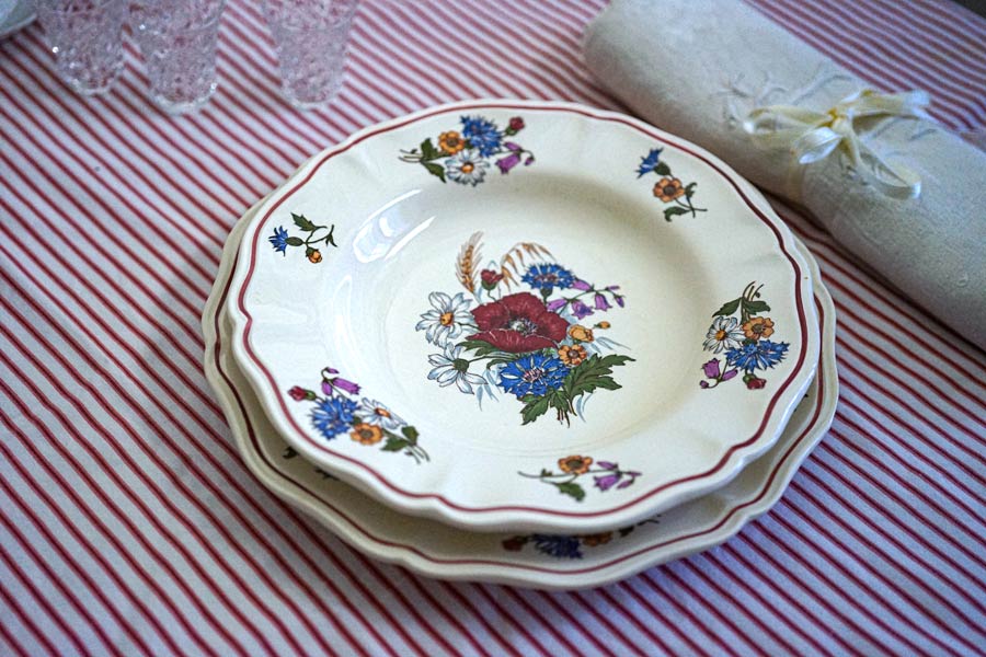 サルグミンヌ人気のAgresteのディナープレートと深皿セット gc-1389の