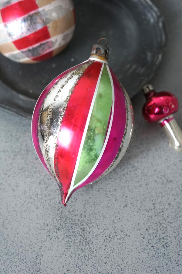 アンティーククリスマス薄ガラスオーナメントアソートセットF gx-642の