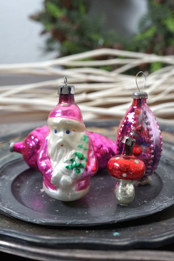 アンティーク クリスマスオーナメント 吹きガラス アソートセットC gx