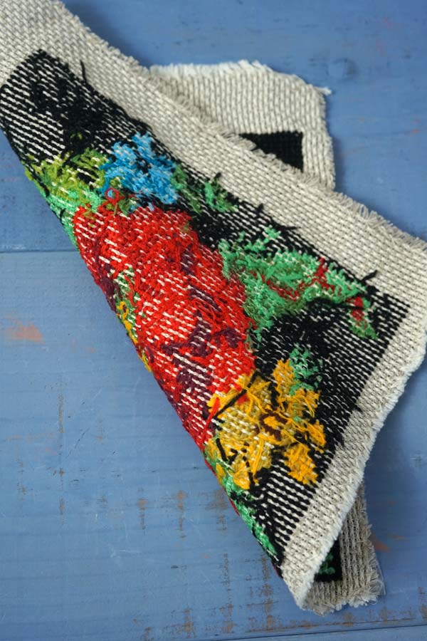 ニードルポイント刺繍のお花のクロス24×26cm ge-1119の通販｜こよなく