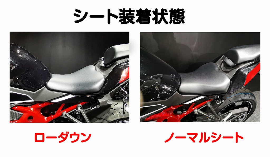 Ninja ZX-25R('21-) ローシート [-10mm+低反発素材] | Kawasaki