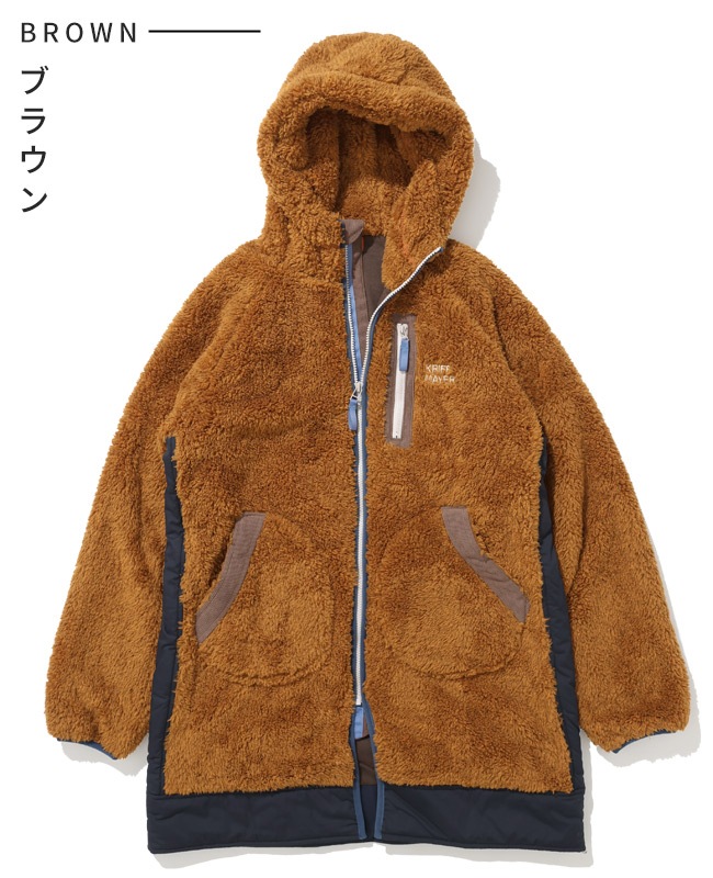 クリフメイヤー[公式] シャギーボアロングフードJK LADYS W2514409