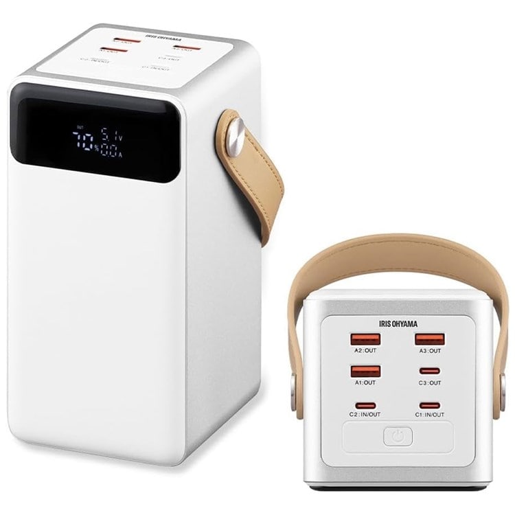 アイリスオーヤマ】バッテリーステーション IBT-A60100-W ホワイト