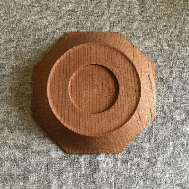 ■新品未使用　cogu オクトゴナルプレート　木の器　雅姫　コグ 堀宏治<br>オクトゴナルプレート18Φ（さくら） | 食卓まわりのもの