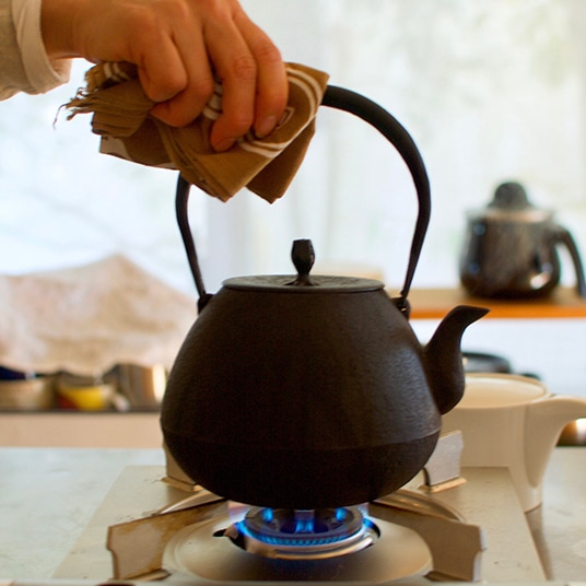 釜定　鉄瓶　秋の実　肌　新品　南部鉄器 釜定 鉄瓶 / 秋の実 肌 南部鉄器 | AKI interior space