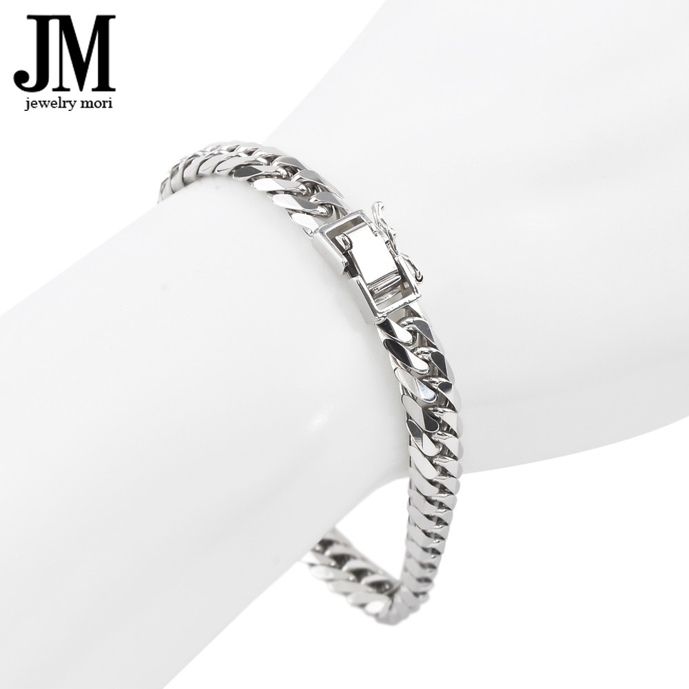 18金 ホワイトゴールド 喜平ブレスレット K18WG 6面カットダブル 30g