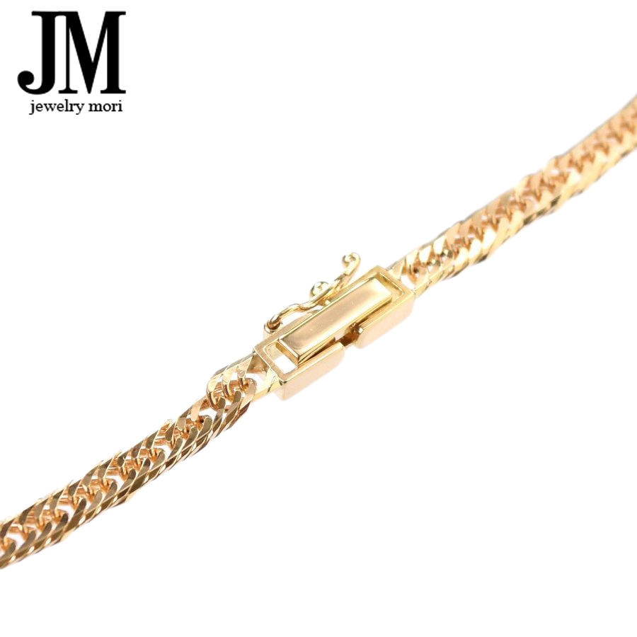 18金 喜平アンクレット K18 8面カットトリプル 6g 23cm 造幣局検定