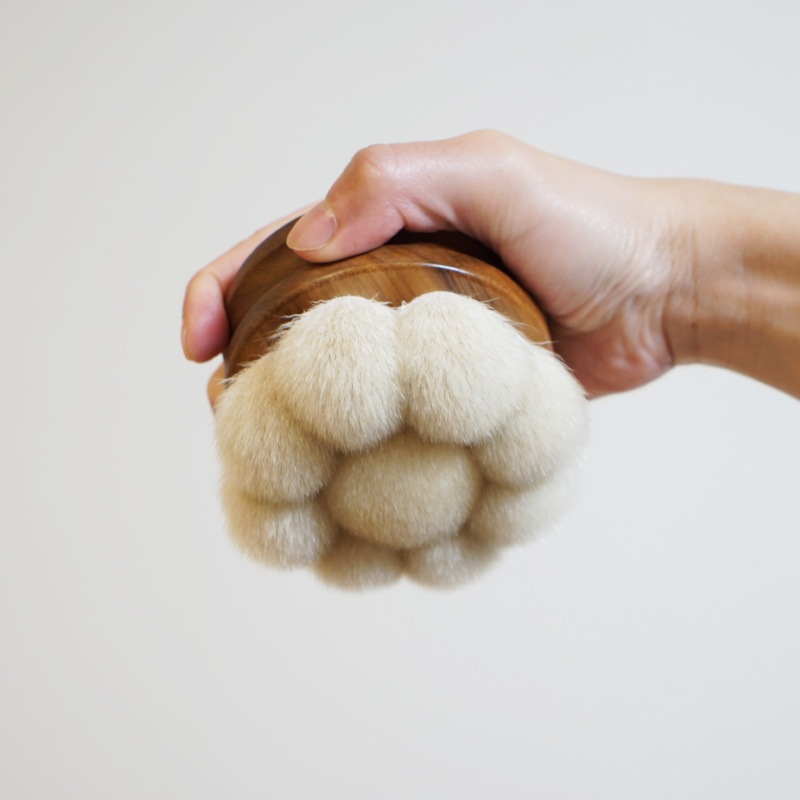 FB-W】花型ボディブラシ 柄無し｜洗顔・ボディブラシ｜【晃祐堂】熊野