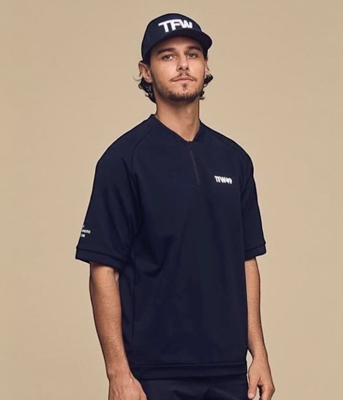 TFW49 / T102510019 / HALF ZIP SWEAT S/S CREW (5色) | BRAND