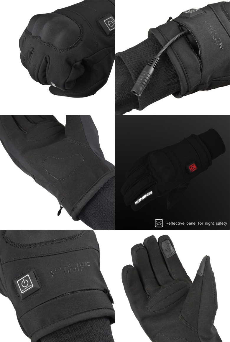 KOMINE(コミネ)12VプロテクトE-グローブ EK-216 バイク用電熱グローブ