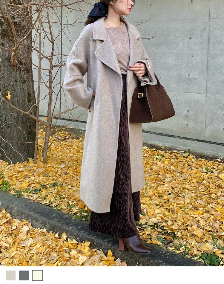 shaggy long chester coat | OUTER | LAULEN（ローレン）