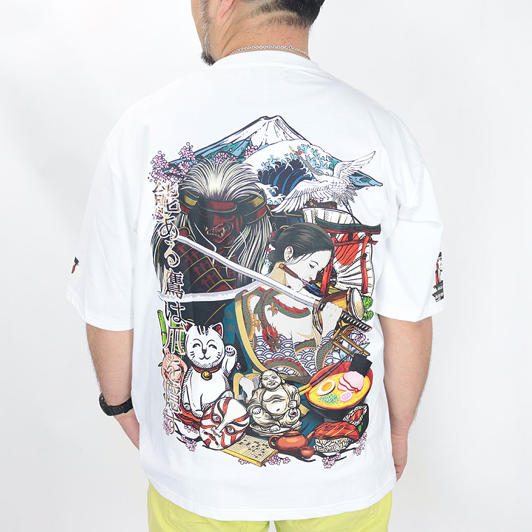 大きいサイズ＆レギュラーサイズ】日本のお土産 SAMURAI (侍)プリント