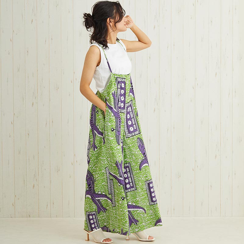 shanti / サロペットパンツ アフリカンプレーン｜テソロ(tesoro)公式通販