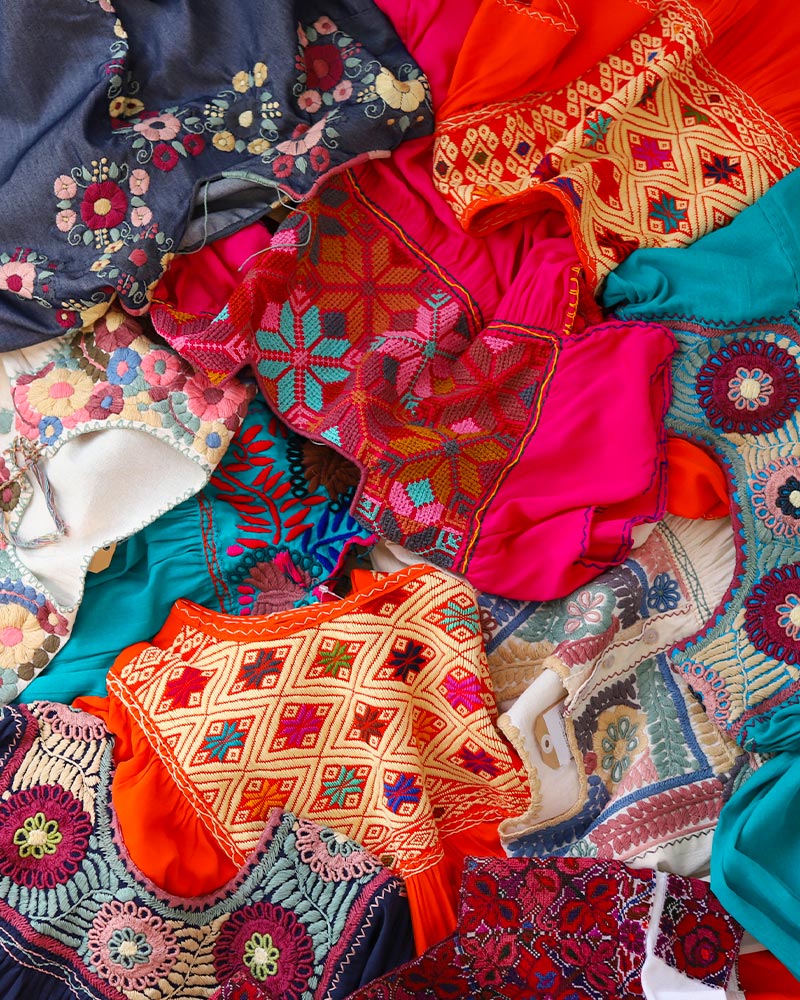 tesoro / ララインサール刺繍ワンピース オレンジB｜テソロ(tesoro